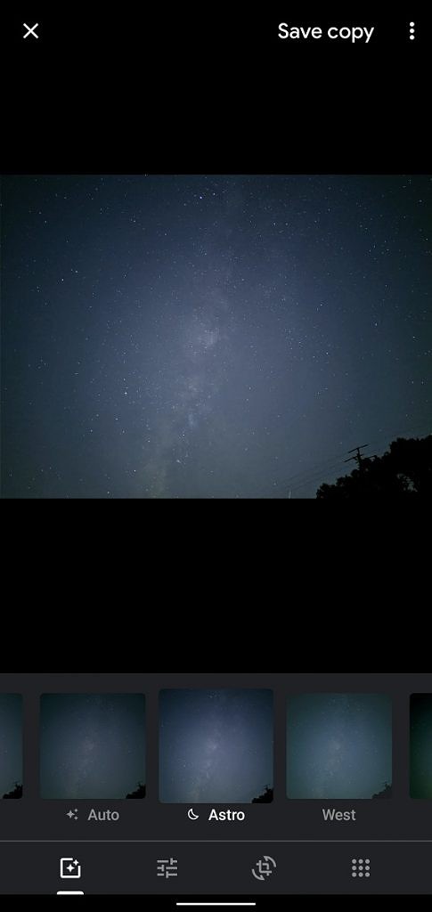  Google Photos Astro filter 