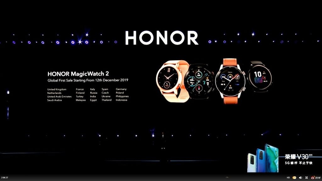  Honor Magic Watch 2 در دسترس بودن 