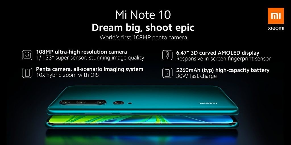  Mi Note 10 Series 