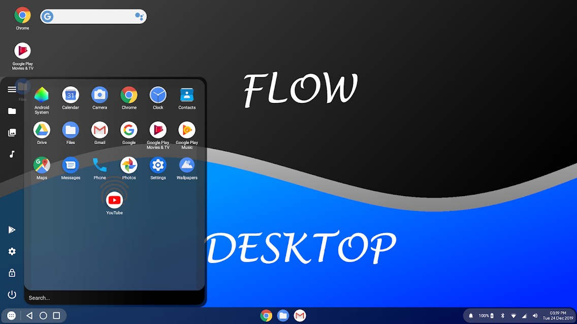 Flow Desktop اولین لانچری است که برای حالت پنهان دسک تاپ اندروید 10 ساخته شده است