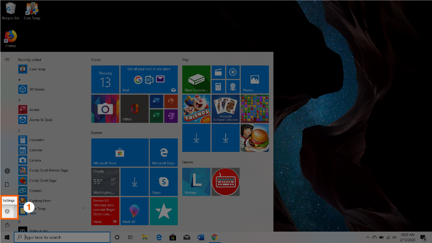  تصویر صفحه که نشان می دهد مرحله 1 نحوه چک کردن سرعت cpu خود را به صورت دستی 