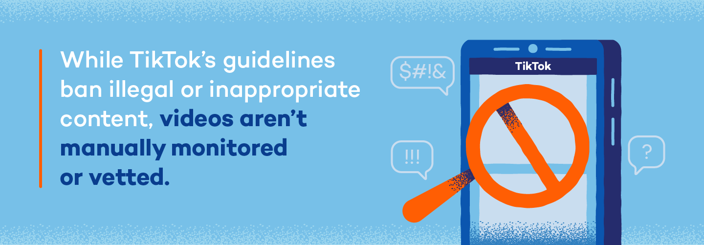  tiktok-guidelines-monitered-videos "width =" 1440 "height =" 501 " srcset = "https://www.pandasecurity.com/fa/mediacenter/src/uploads/2021/03/tiktok-guidelines-monitered-videos.png 1440w، https://www.pandasecurity.com/fa/mediacenter/ src / uploads / 2021/03 / tiktok-guidelines-monitered-videos-300x104.png 300w، https://www.pandasecurity.com/fa/mediacenter/src/uploads/2021/03/tiktok-guidelines-monitered-videos -1100x383.png 1100w ، https://www.pandasecurity.com/fa/mediacenter/src/uploads/2021/03/tiktok-guidelines-monitered-videos-530x184.png 530w "size =" (حداکثر عرض: 1440px ) 100vw ، 1440px "/> در مورد خبرمایه For You ، همه چیز می تواند مشکل ساز شود ، که در نهایت می تواند ویدیوهایی را با محتوای نامناسب روبرو کند - چه از نظر جنسی صریح باشد ، چه از نظر جسمی یا از نظر جسمی خطرناک باشد. </p>
<p> در حالی که دستورالعمل های TikTok از اشتراک کاربران جلوگیری می کند غیرقانونی یا ناتوان محتوای مناسب درون برنامه ، ویدیوها به صورت دستی کنترل و بررسی نمی شوند. در عوض ، از الگوریتم های دیجیتال برای فیلتر کردن محتوایی که دستورالعمل های TikTok را نقض می کند ، استفاده می شود. این بدان معنی است که برخی از مطالب نامناسب به ناچار از شکافها عبور کرده و به صفحه کاربران راه پیدا می کنند. </p>
<h3> تماس با غریبه ها </h3>
<p> با بیش از 1.1 میلیارد نفر از TikTok استفاده می کنند ، امکان برقراری ارتباط با غریبه ها بسیار زیاد است. حساب های ایجاد شده توسط افراد بالای 16 سال به طور پیش فرض به حالت عمومی تنظیم می شوند ، به این معنی که فعالیت حساب آنها برای همه قابل مشاهده است. این بدان معناست که آنها می توانند با هرکسی و هرکسی که در برنامه مواجه می شوند از جمله غریبه ها ارتباط برقرار کنند. در حالی که حساب های ساخته شده توسط کودکان بین سنین 13 تا 15 سال به طور پیش فرض به صورت خصوصی تنظیم می شوند ، می توان با وارد کردن یک تاریخ تولد غلط هنگام ثبت نام برای یک حساب ، این محدودیت را کنار زد. </p>
<p> داشتن یک حساب عمومی به معنای داشتن فقط یک حساب عمومی است نمایه و فیلم هایی که برای همه در TikTok و خارج از آن قابل مشاهده است. همچنین به شما امکان می دهد حساب شما به سایر کاربران درون برنامه پیشنهاد شود ، هر کسی را قادر می سازد تا درباره ویدیوهای شما نظر بدهد و بارگیری فیلم های شما توسط سایر کاربران امکان پذیر است. اگرچه می توان این تنظیمات را تنظیم کرد تا حریم خصوصی بیشتری فراهم شود ، اما امکان تماس با غریبه ها همیشه وجود خواهد داشت. </p>
<h3> مزاحمت اینترنتی </h3>
<p> احتمالاً می دانید که شبکه های اجتماعی و مزاحمت اینترنتی دست به دست هم می دهند و TikTok نیز از این قاعده مستثنی نیست. خواه غریبه ها نظرات مضر خود را به اشتراک بگذارند و یا حتی نظرات دوستانی را که فرزند شما در زندگی واقعی می شناسد ، TikTok – مانند هر پلت فرم رسانه های اجتماعی دیگر – زمینه مناسبی را برای ریشه دهی در فضای مجازی فراهم می کند. </p>
<p> یک شکل عمده آزار و اذیت اینترنتی که به طور فزاینده ای در داخل رخ می دهد TikTok شرم آور بدن است. کاربران مشهور TikTok در مورد تجارب شخصی خود در بدنساز بودن در بخش نظرات فیلم های خود و برخورد با انبوهی از نظرات مضر درباره شکل و اندازه بدن خود صحبت کرده اند. این می تواند تأثیرات گسترده ای بر روی کاربران جوان داشته باشد که هنوز در حال رشد ذهنی و جسمی هستند و به طور بالقوه منجر به احساس بی ارزشی و تحقیر می شوند. </p>
<h3> حریم خصوصی داده ها </h3>
<p> نگرانی مشترک با هر بستر رسانه های اجتماعی این است که چگونه داده های شما استفاده می شود نکته مهمی که باید درک کنیم این است که اگرچه ما تمایل داریم که سیستم عامل های رسانه های اجتماعی را رایگان بدانیم ، اما آنها از نظر فنی اینگونه نیستند. مبلغ آنها توسط تبلیغ کنندگان در ازای شرکتهایی مانند TikTok برای نشان دادن تبلیغات خود به کاربران در برنامه ، پرداخت می شود. </p>
<p> برای اینکه این تبلیغات موفقیت آمیز باشد و به مخاطبان ایده آل خود برسد ، به اطلاعات مربوط به آن افراد نیاز دارند. TikTok (و بسیاری دیگر از سیستم عامل های رسانه های اجتماعی) به این ترتیب درآمد کسب می کند: با فروش داده های کاربر به تبلیغ کنندگان. </p>
<p> <img class=