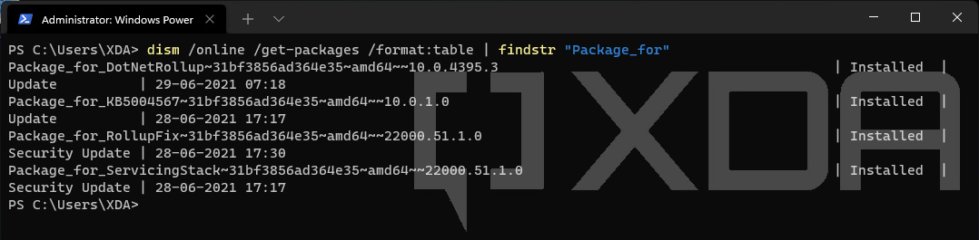 Windows 11 DISM نصب شده به روز رسانی