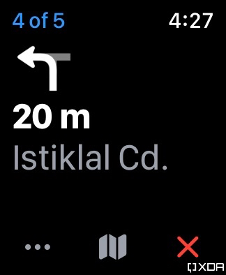 پیمایش نقشه‌های اپل در اپل واچ