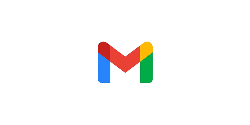 نشانواره جدید Gmail در پسزمینه سفید Google